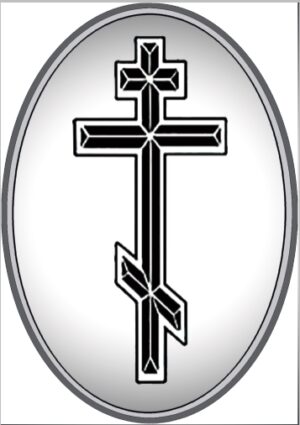 Овал на памʼятник із зображенням ангела, арт. 13002